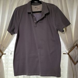 Grey knit polo